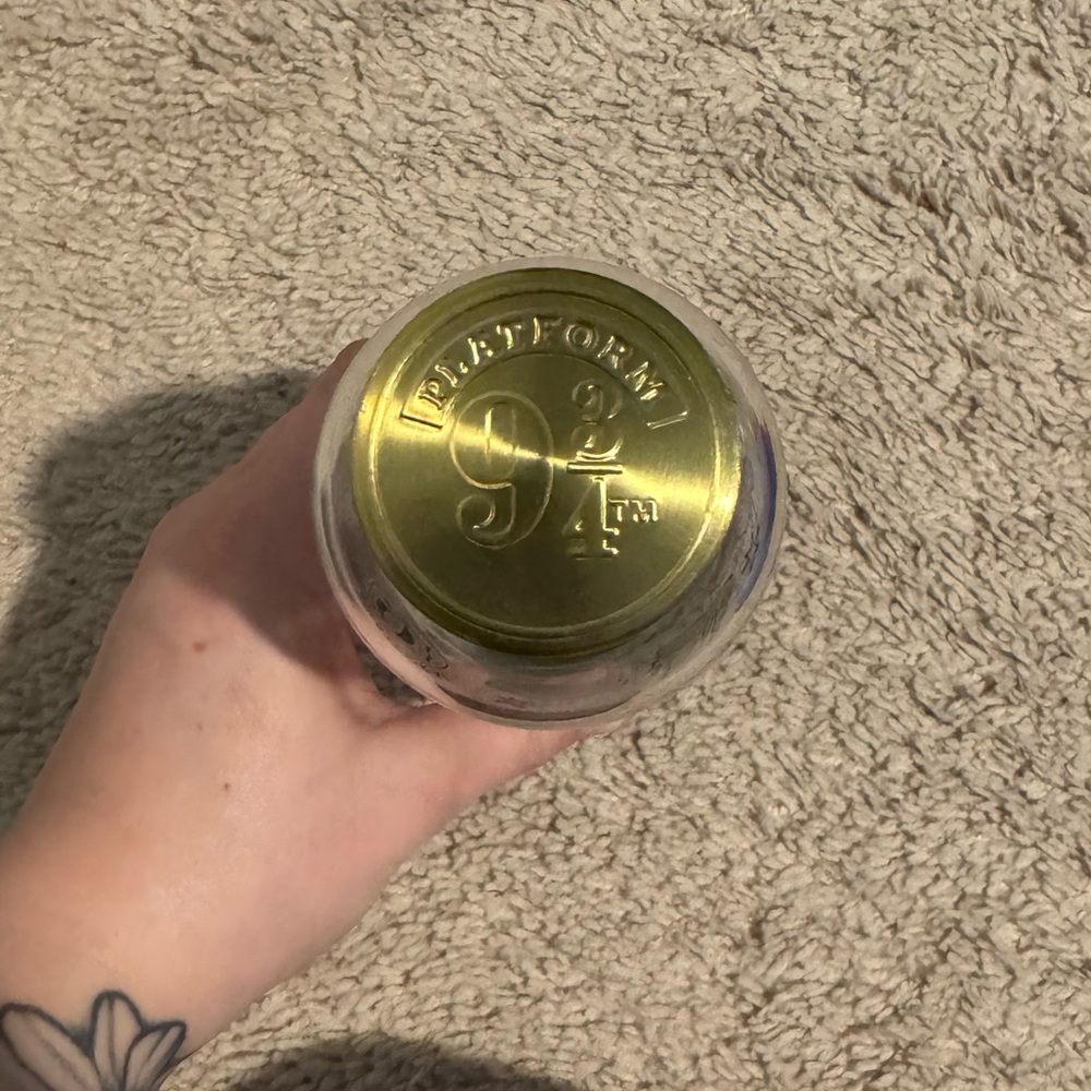 Wizarding World Glass bottle with Gold Lid